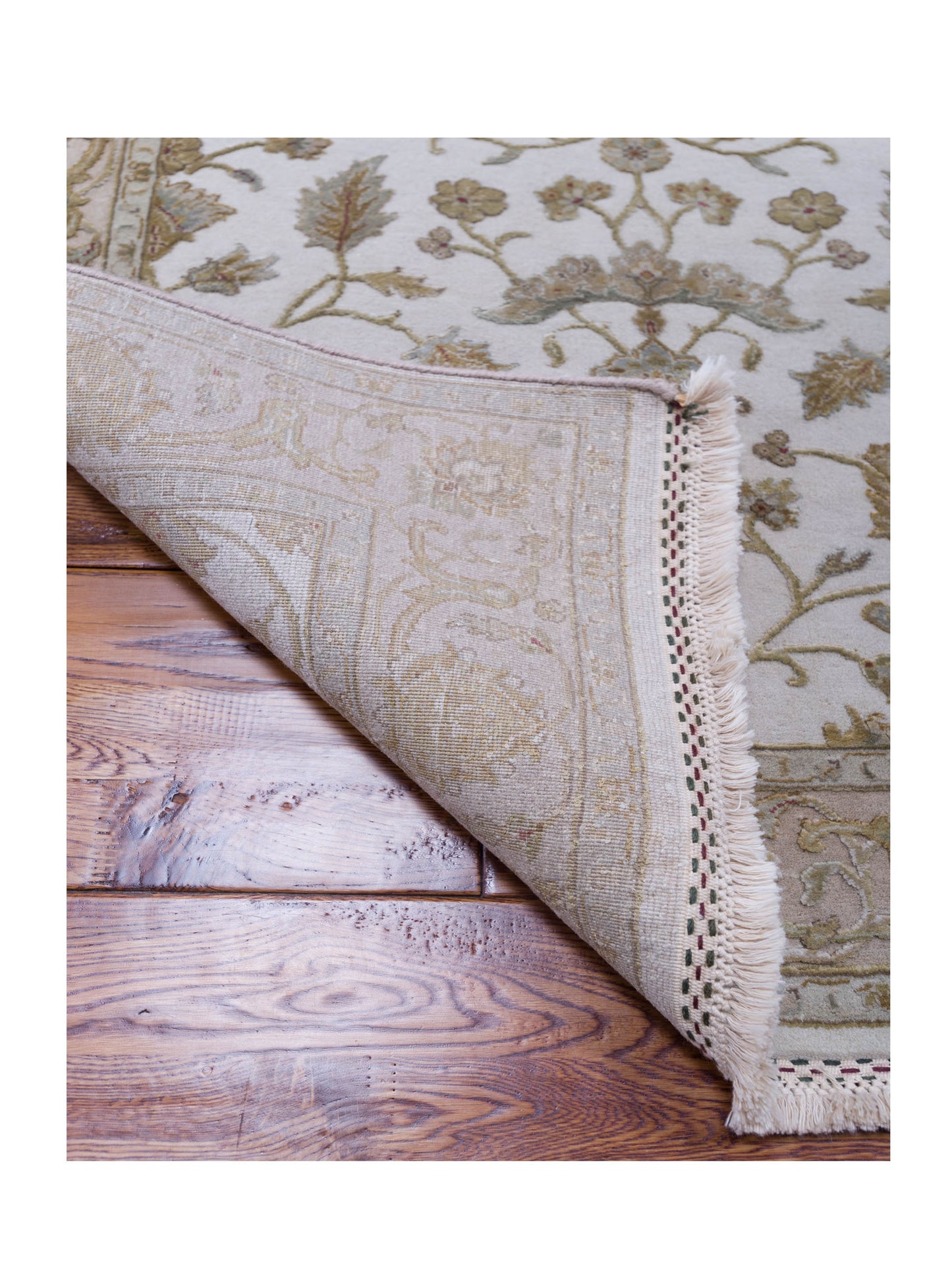 Javira Silk Ivory Beige 3x5 Hand Knotted Rug