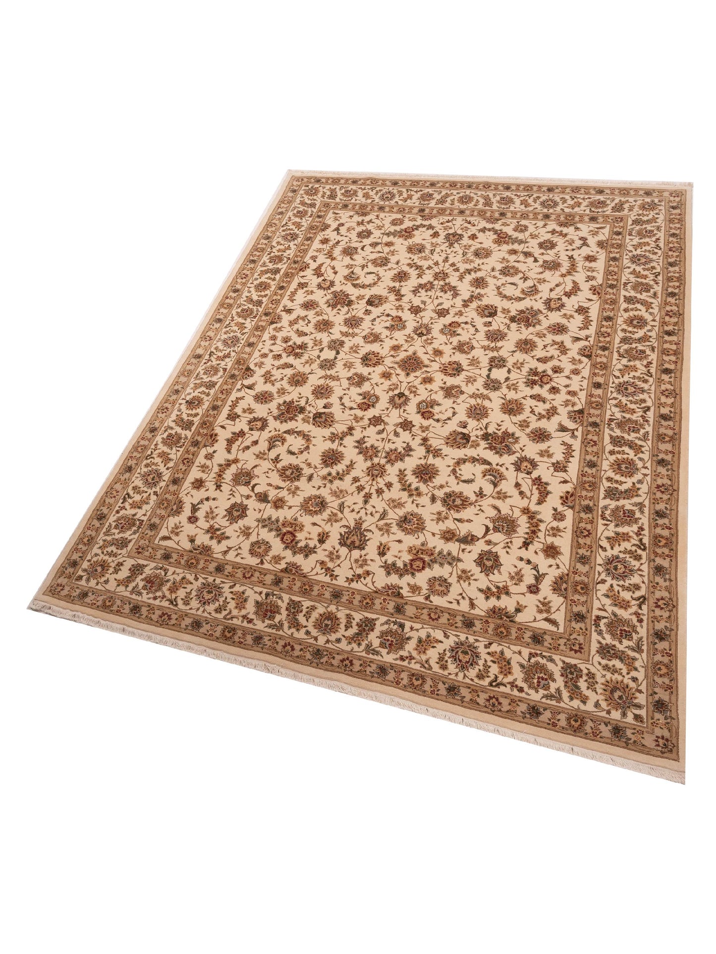 Artalya Ivory Ivory 9x12 Hand Knotted Rug