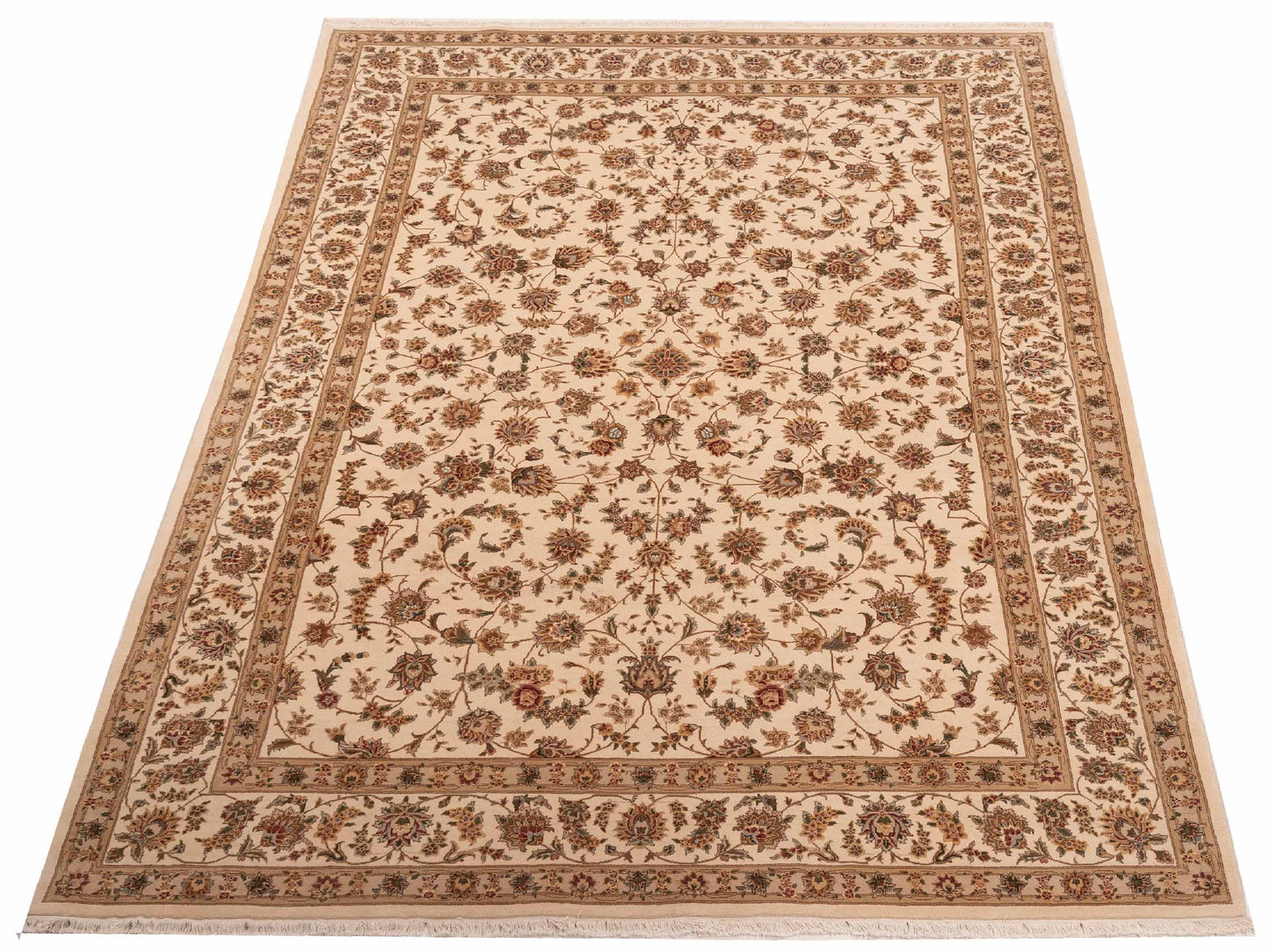 Artalya Ivory Ivory 9x12 Hand Knotted Rug