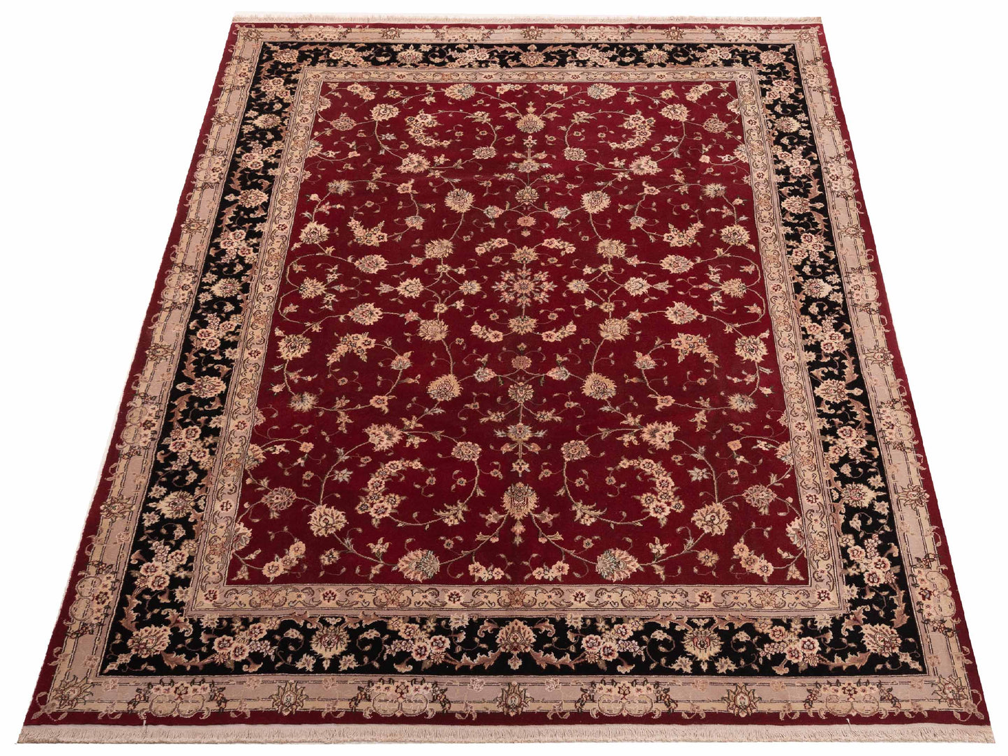 Artalya Red Black 9x12 Hand Knotted Rug