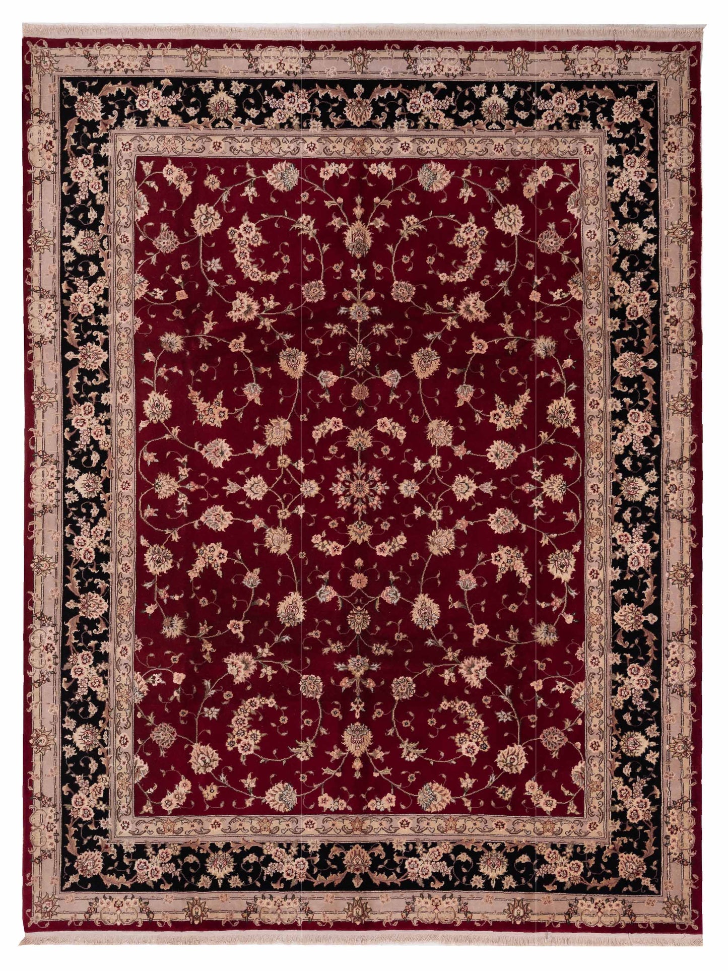 Pasha Magnolia  Red Black Traditional