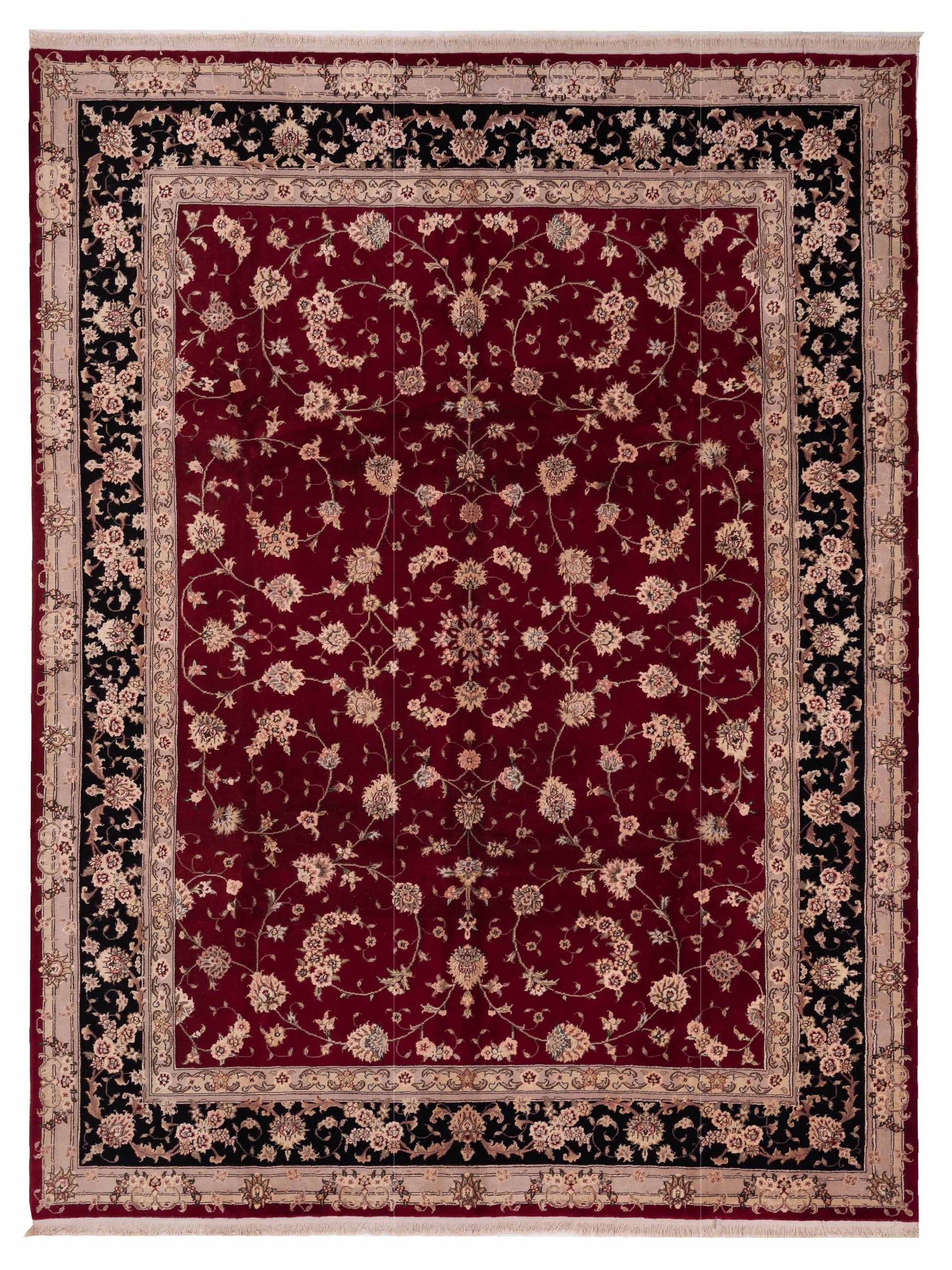 Pasha Magnolia  Red Black Traditional