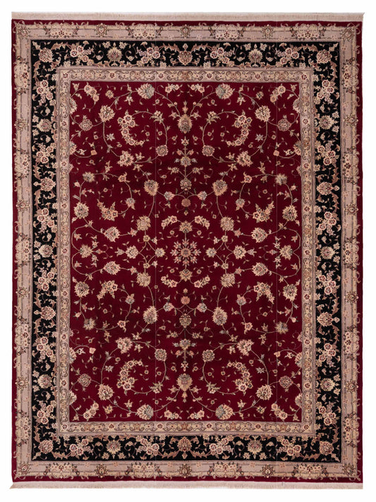 Pasha Magnolia  Red Black Traditional