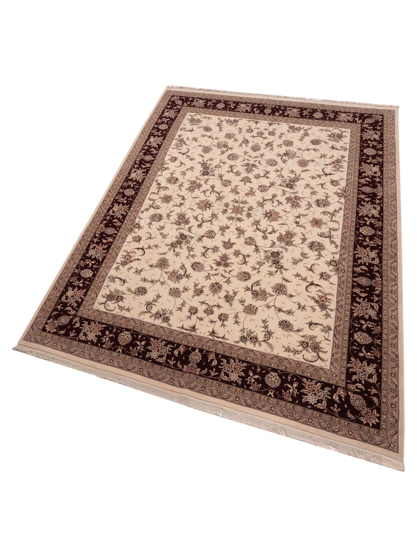 Artalya Ivory Red 9.1x12.2 Hand Knotted Rug