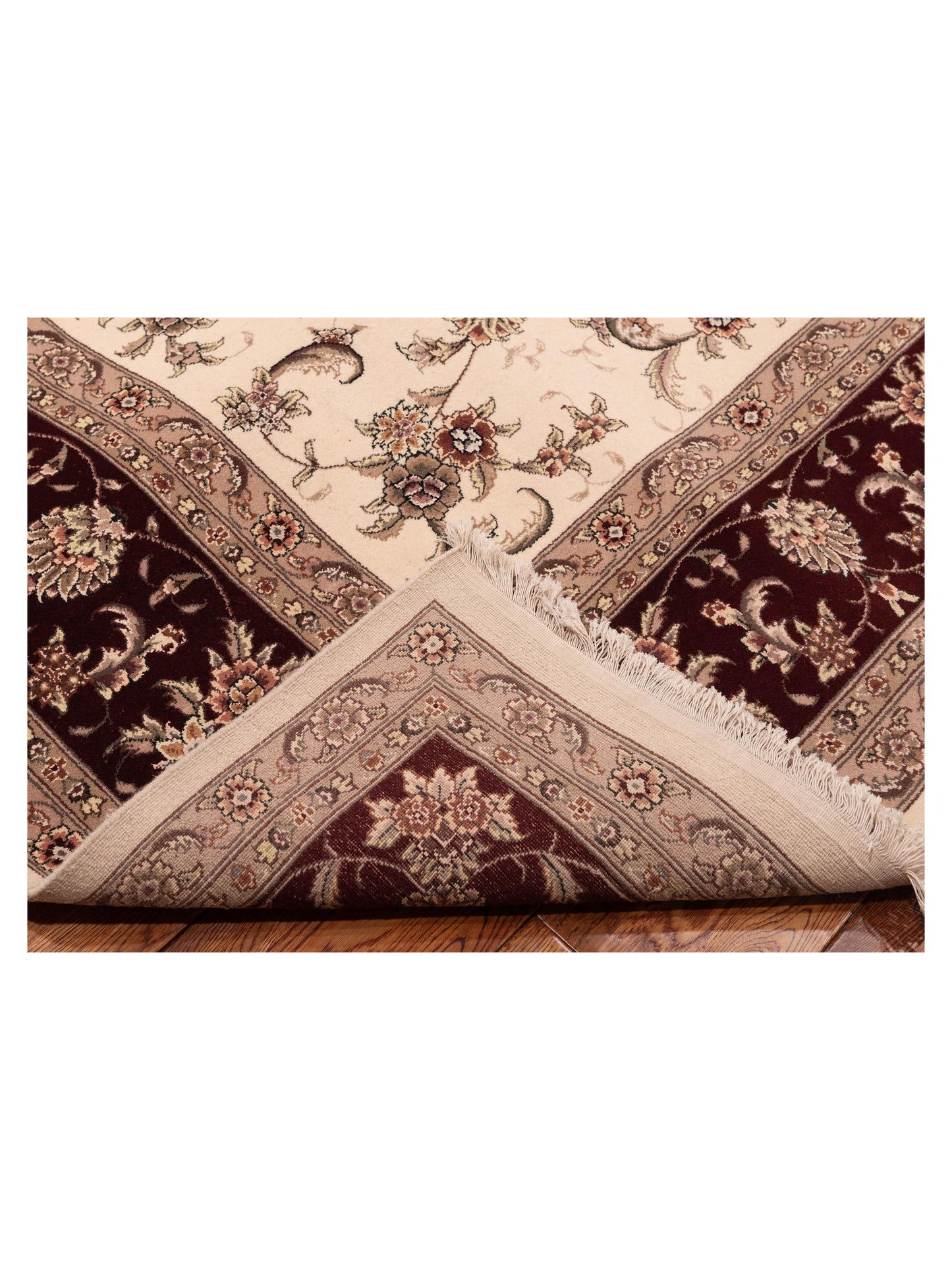 Artalya Ivory Red 9.1x12.2 Hand Knotted Rug