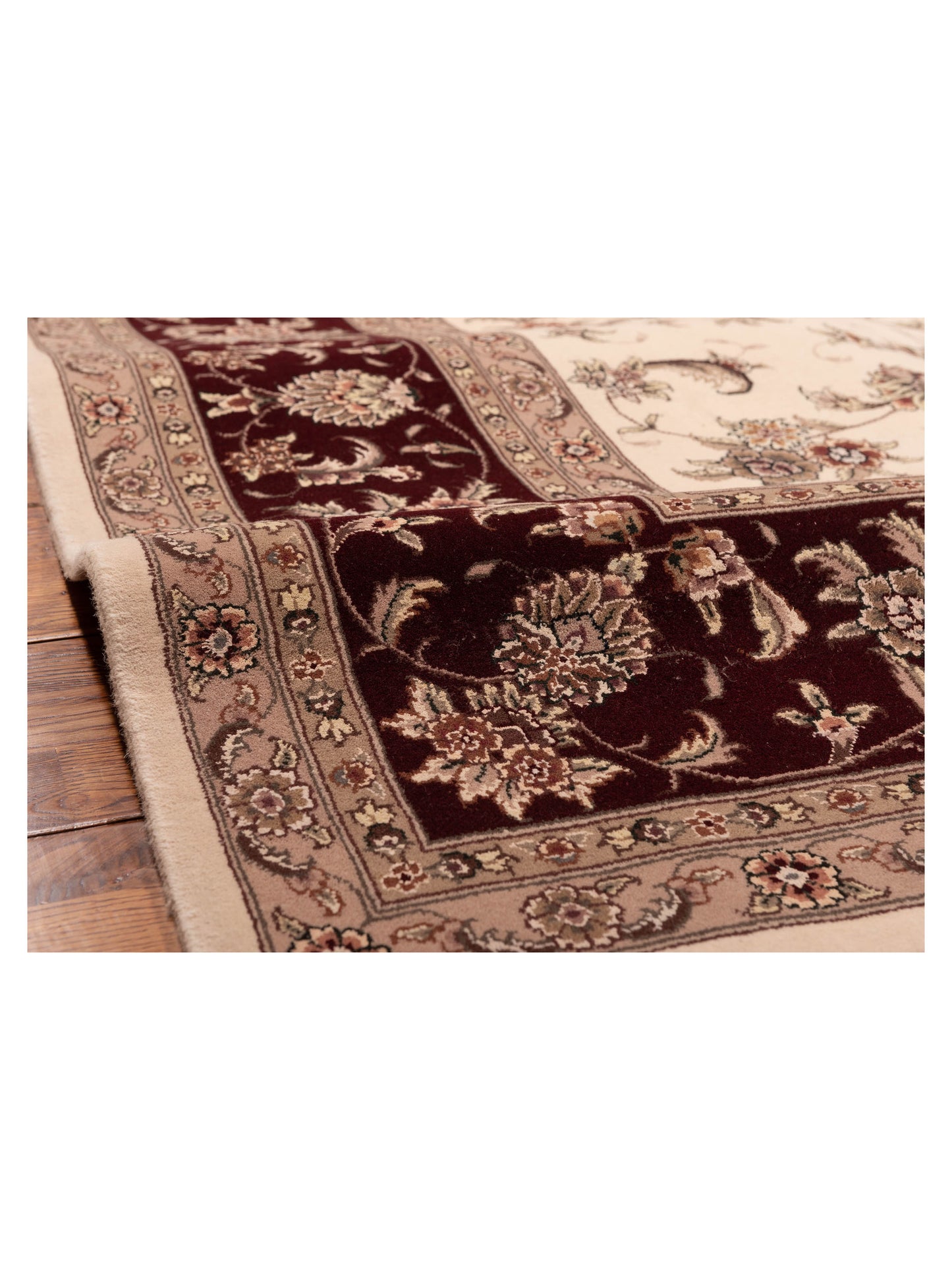 Artalya Ivory Red 9.1x12.2 Hand Knotted Rug