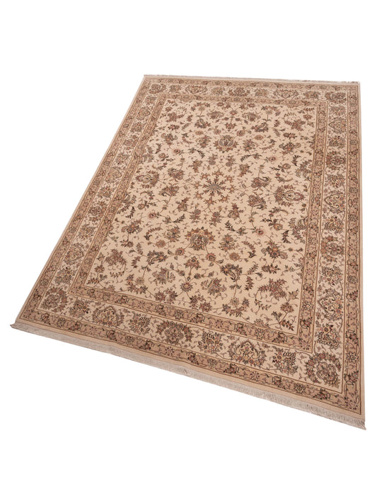 Artalya Ivory Ivory 9x12 Hand Knotted Rug