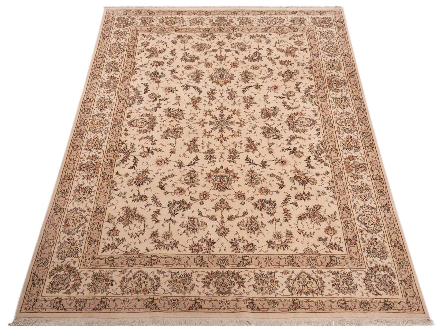 Artalya Ivory Ivory 9x12 Hand Knotted Rug