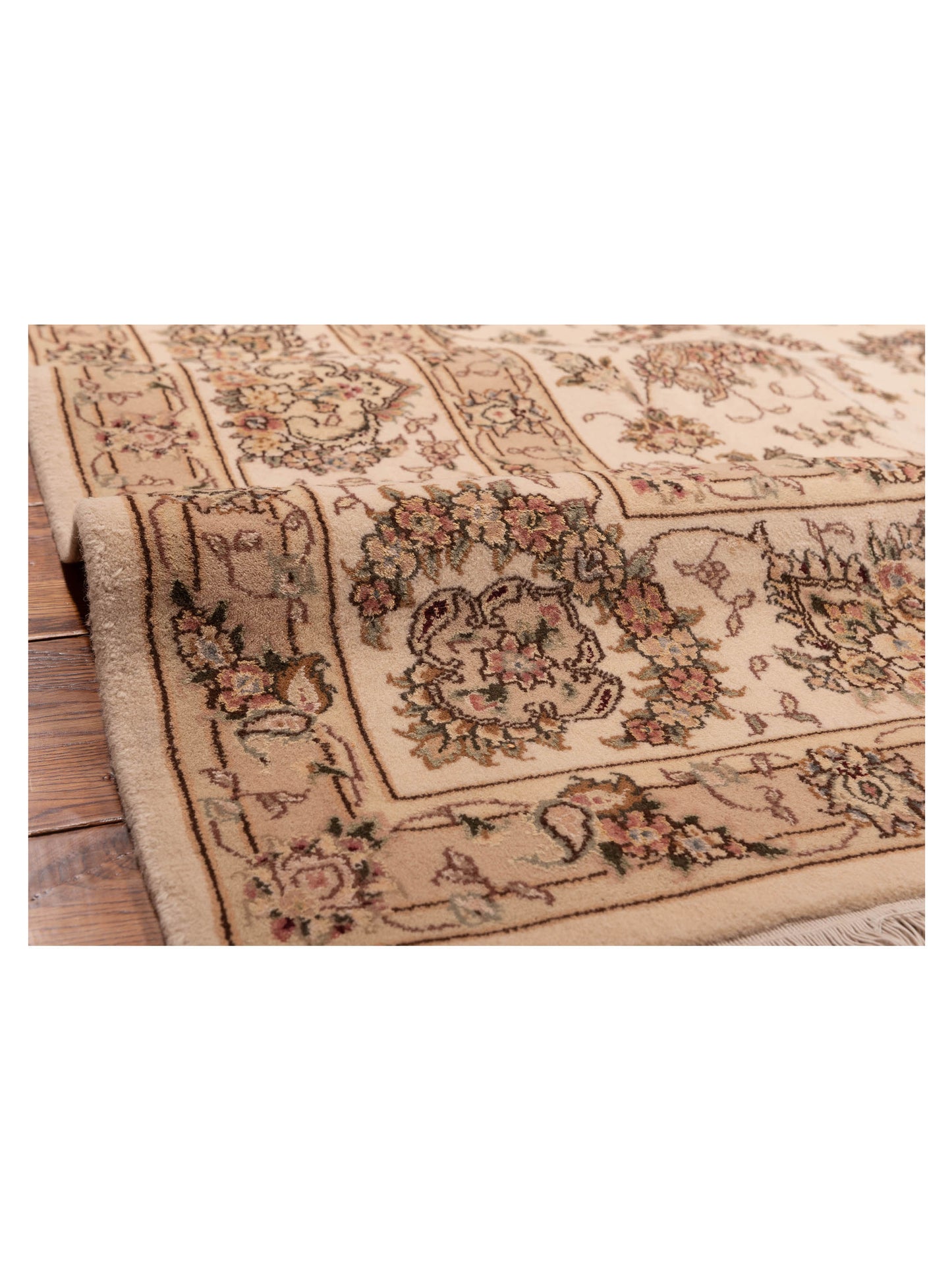 Artalya Ivory Ivory 9x12 Hand Knotted Rug