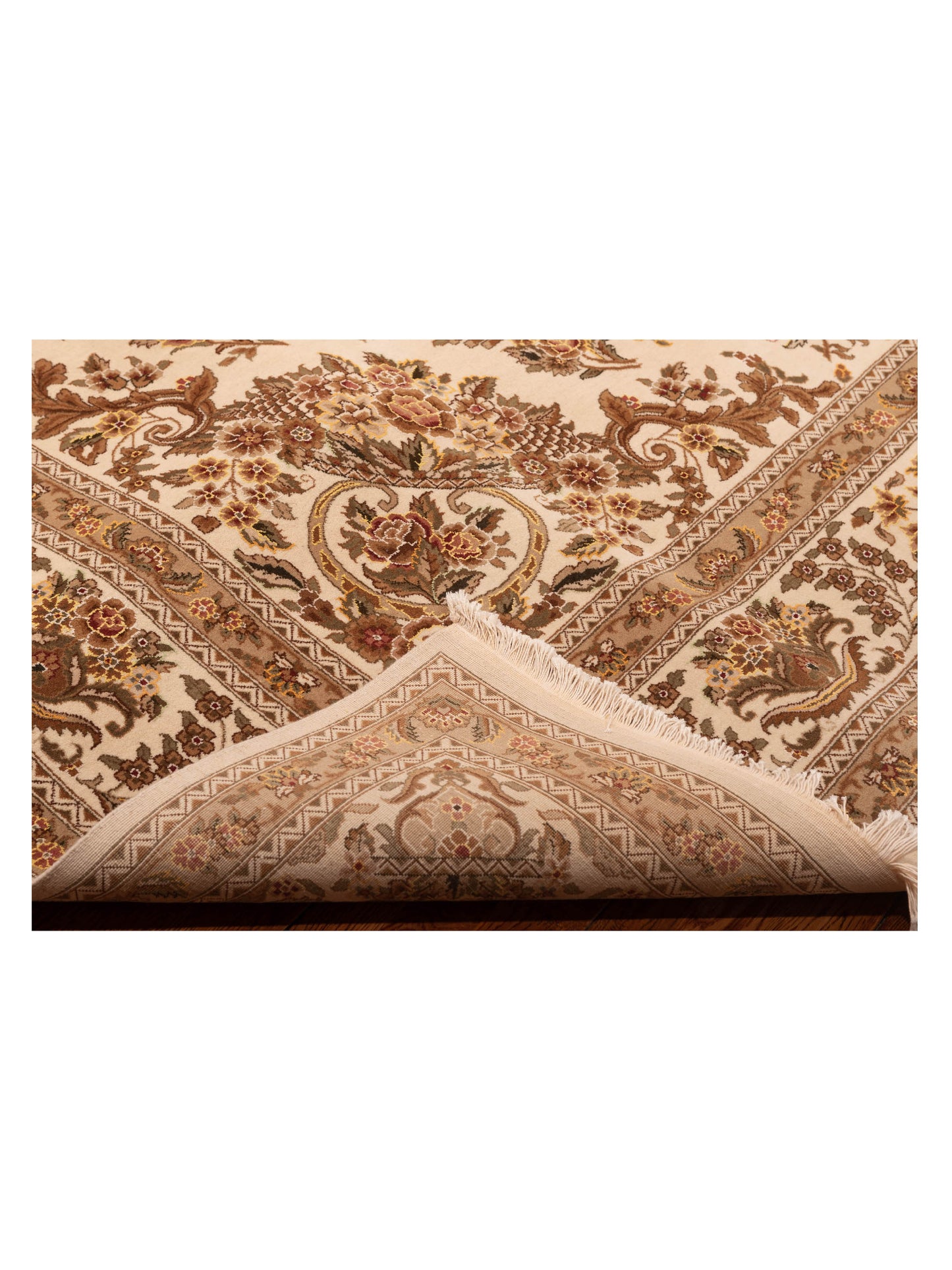 Artalya Ivory Ivory 9x12 Hand Knotted Rug