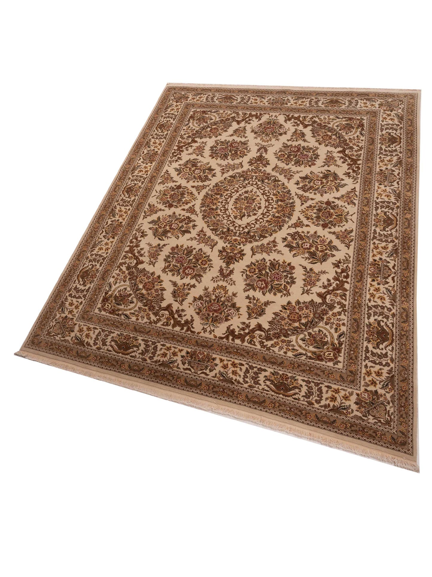 Artalya Ivory Ivory 9x12 Hand Knotted Rug