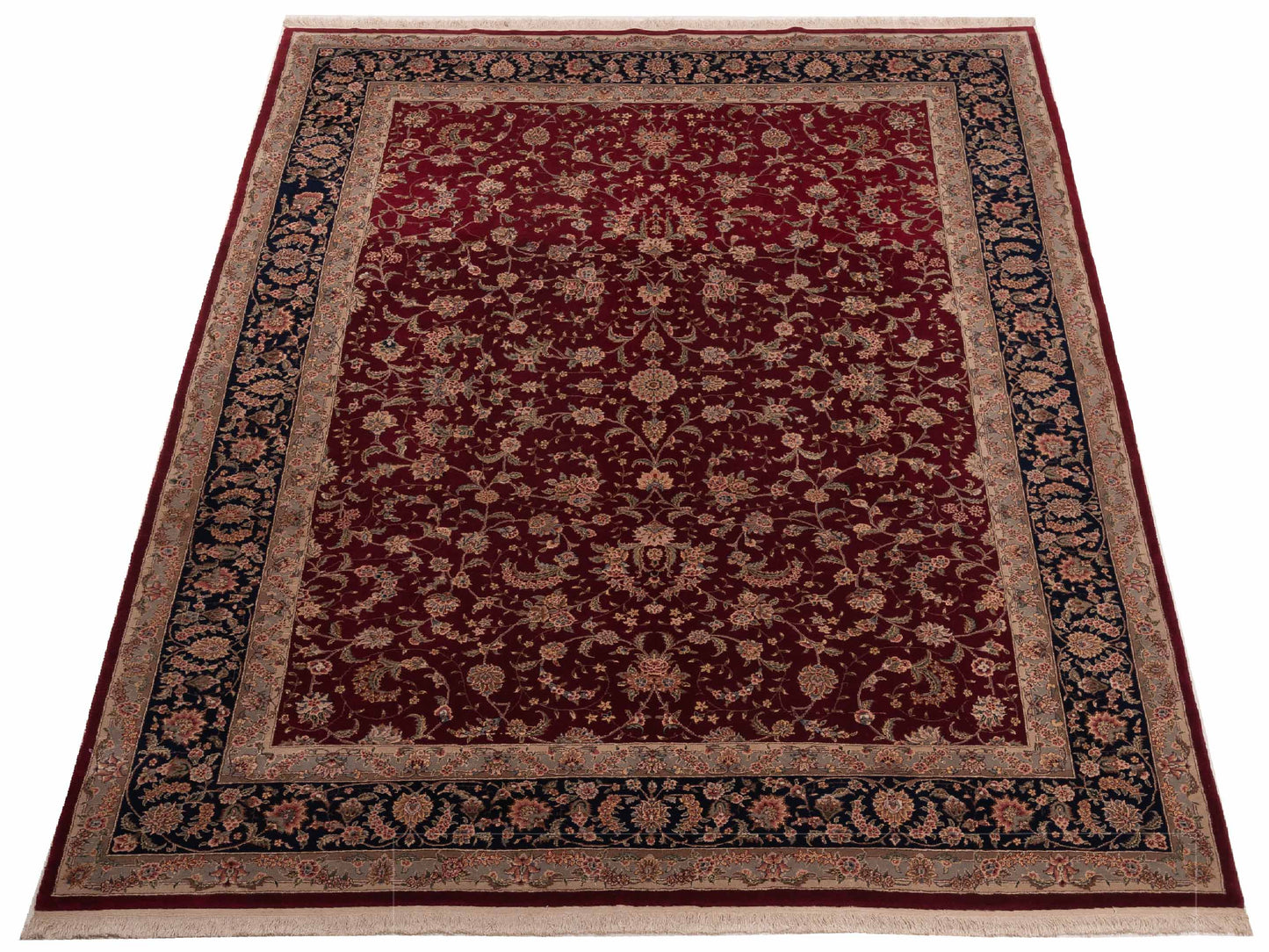 Artalya Red Navy 9.1x12.9 Hand Knotted Rug