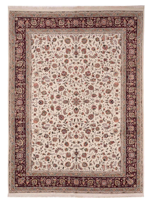 Pasha Magnolia  Ivory Red Traditional