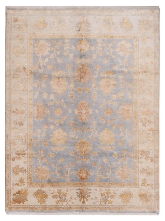 Rajpur Oushak Shah  Gray Ivory Traditional