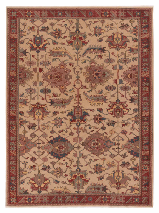 Pasha Antique Loom  Beige Rust Transitional