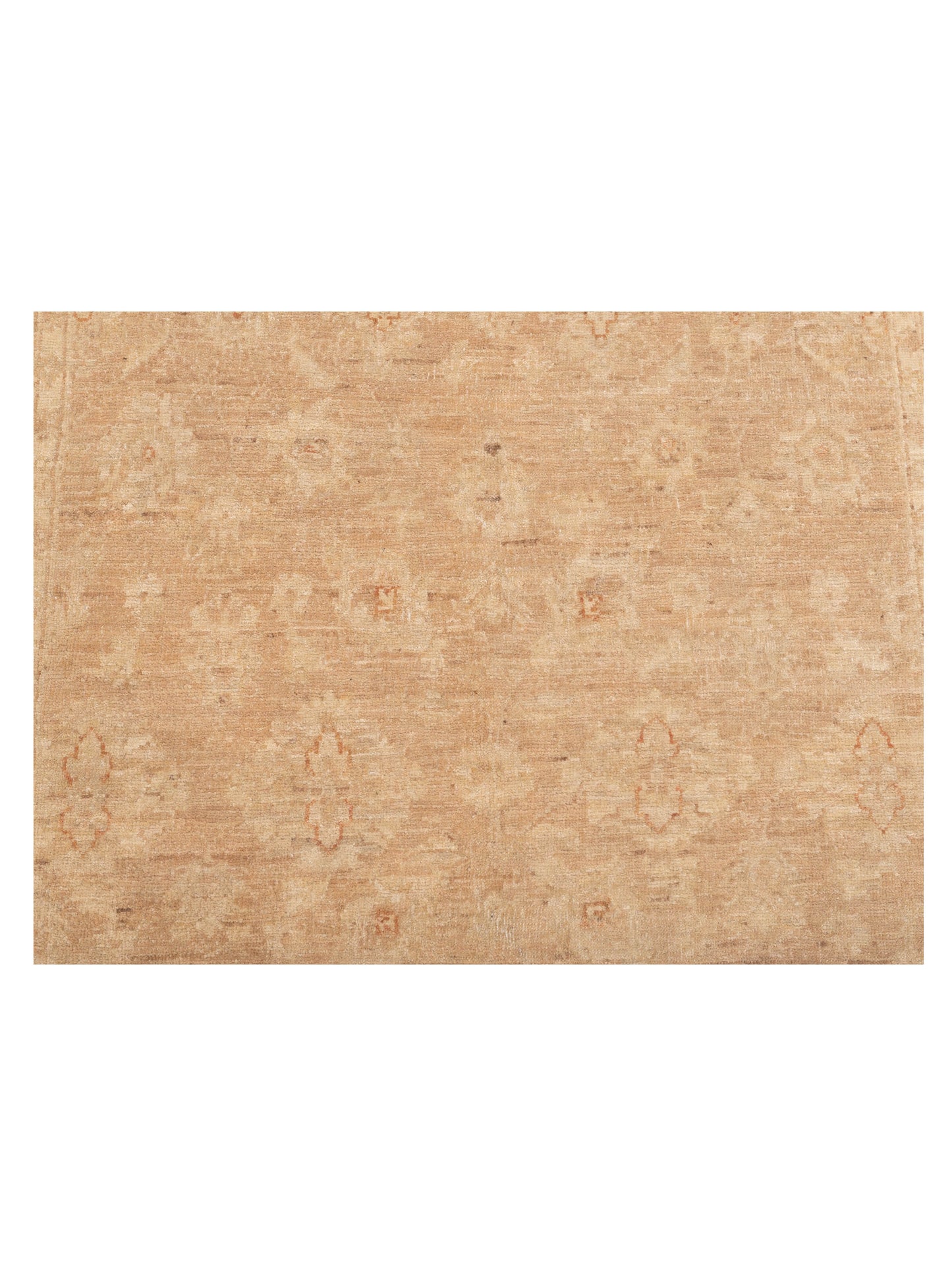 Sabira Brown Beige 3.11x5.10 Hand Knotted Rug