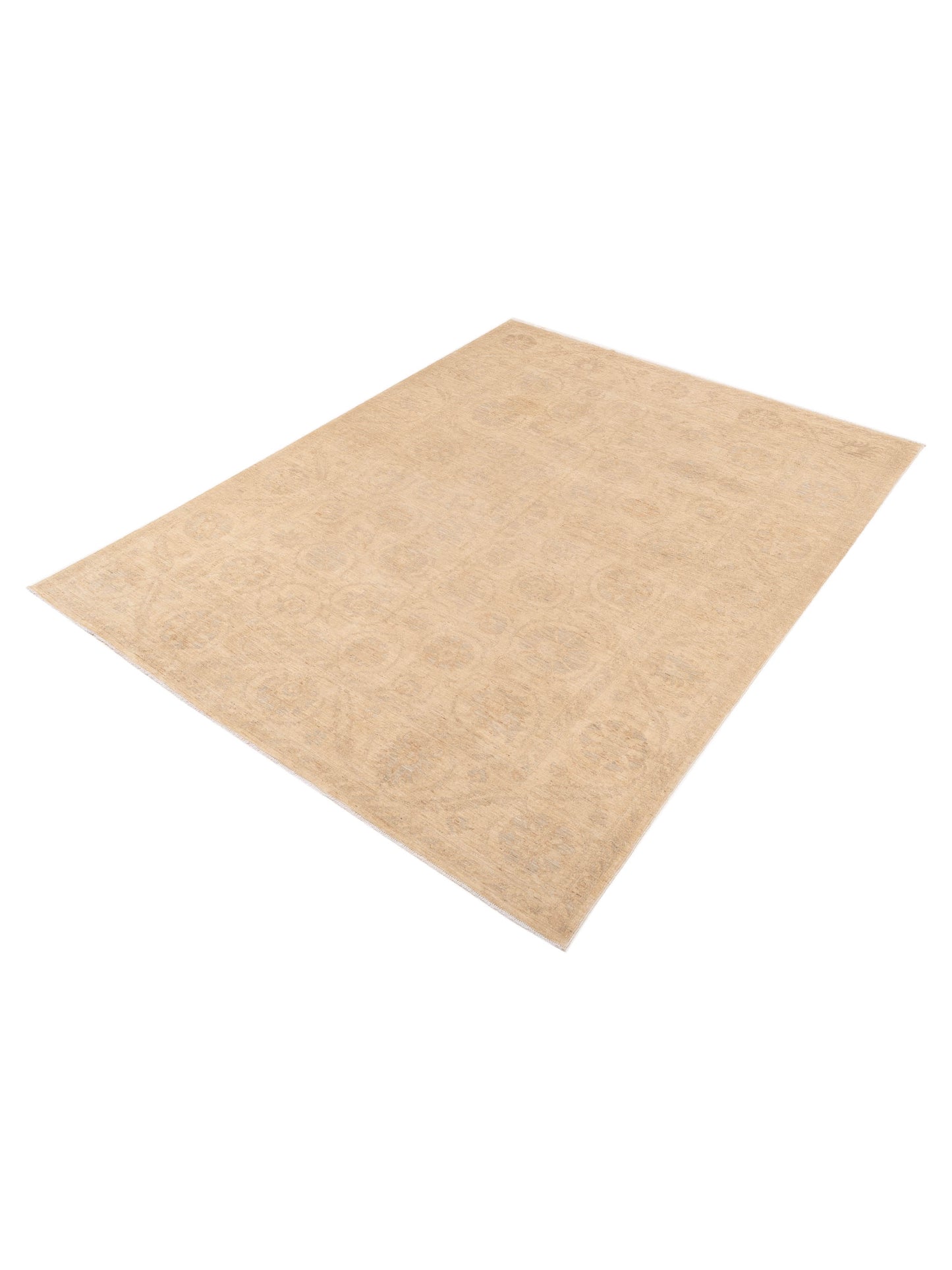 Sabira Ivory Ivory 8.10x11.9 Hand Knotted Rug