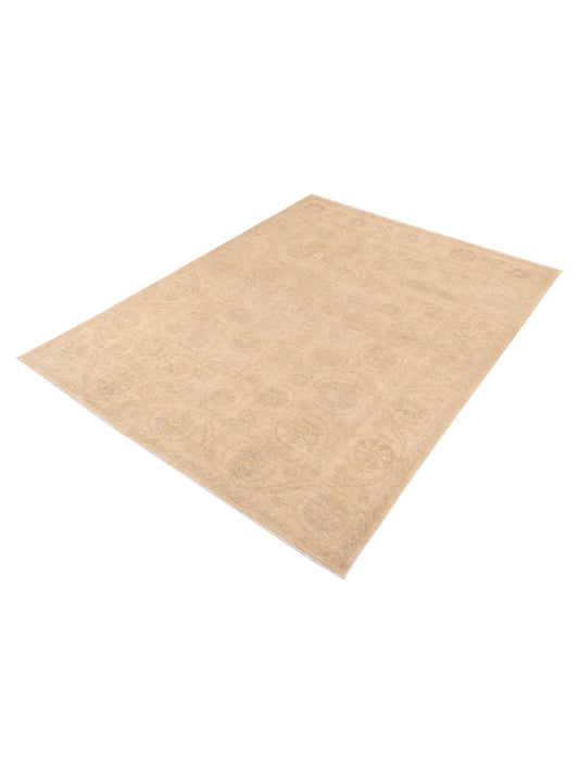 Sabira Ivory Ivory 8.10x11.9 Hand Knotted Rug