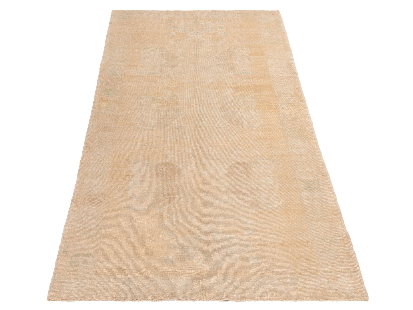 Nomadra Beige Beige 5.1x10.3 Hand Knotted Rug