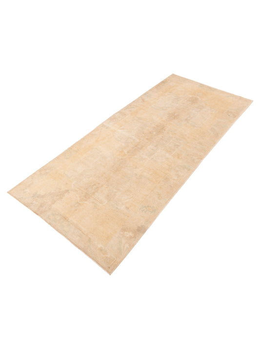 Nomadra Beige Beige 5.1x11.8 Hand Knotted Rug