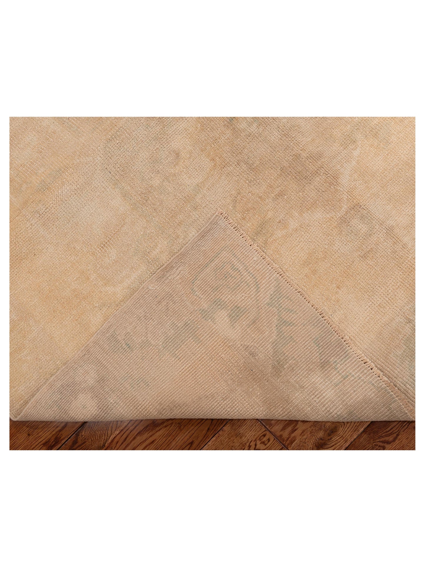 Nomadra Beige Beige 5.1x11.8 Hand Knotted Rug