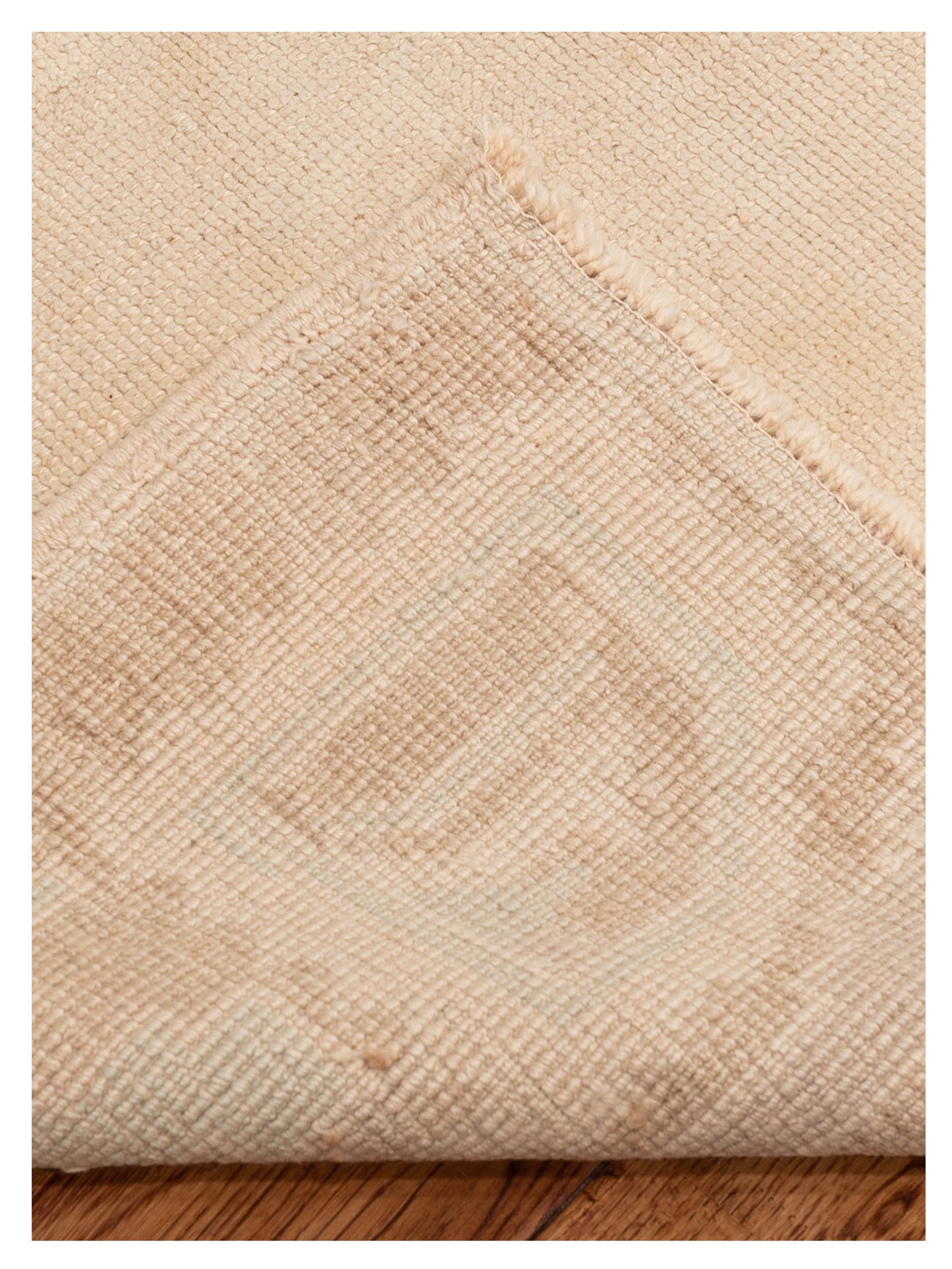 Nomadra Beige Beige 5.1x11.2 Hand Knotted Rug