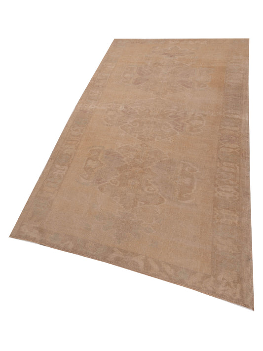 Nomadra Beige Beige 5.3x10.3 Hand Knotted Rug