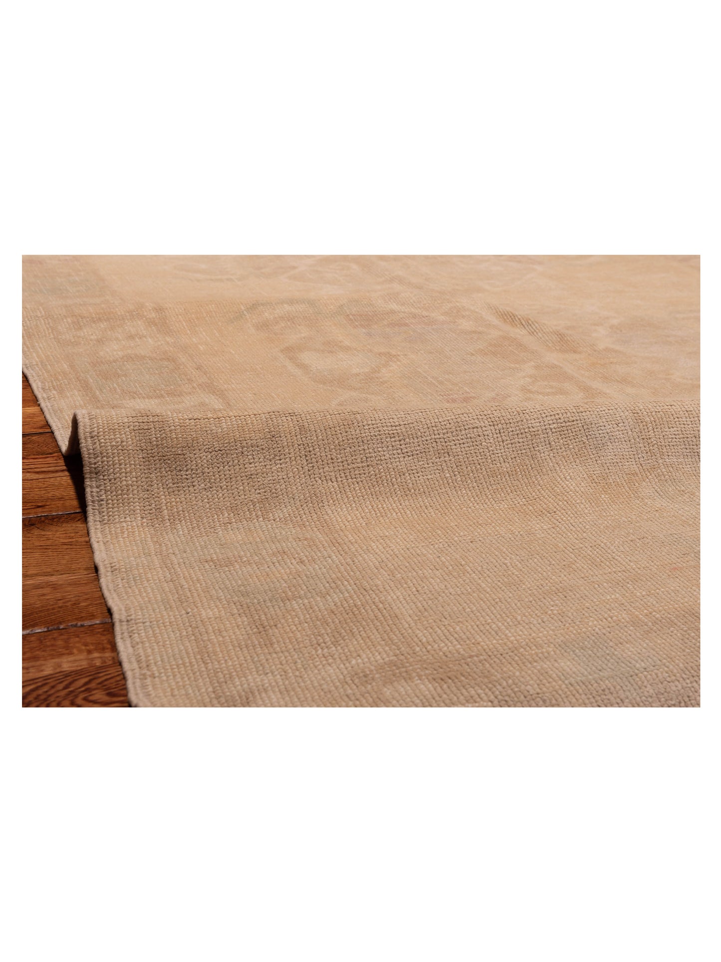 Nomadra Beige Beige 5.3x10.3 Hand Knotted Rug