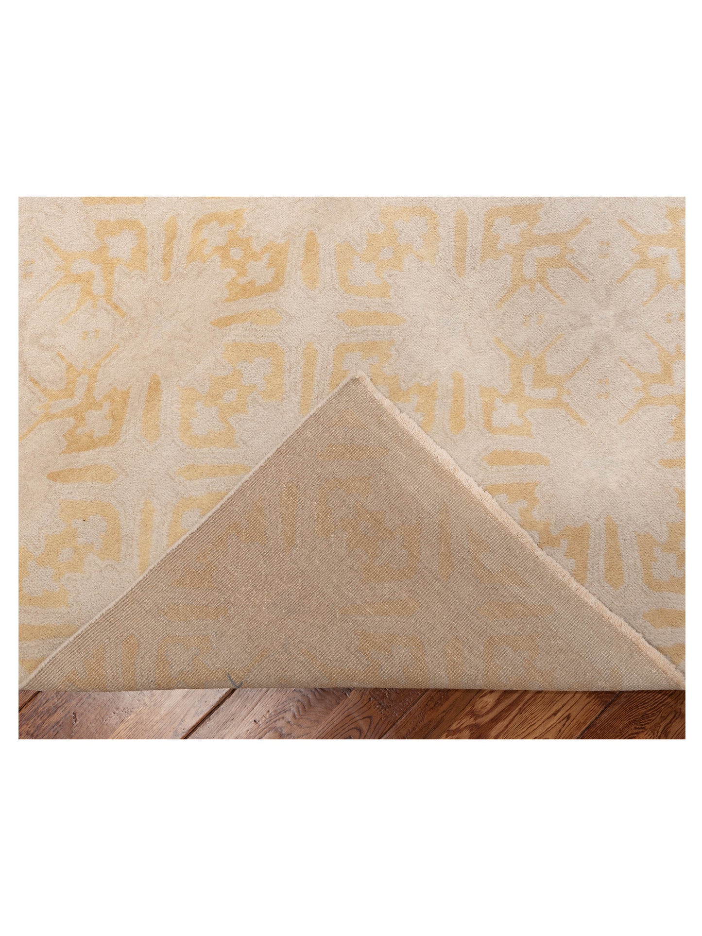 Distona Silver Gold 9x12 Hand Knotted Rug