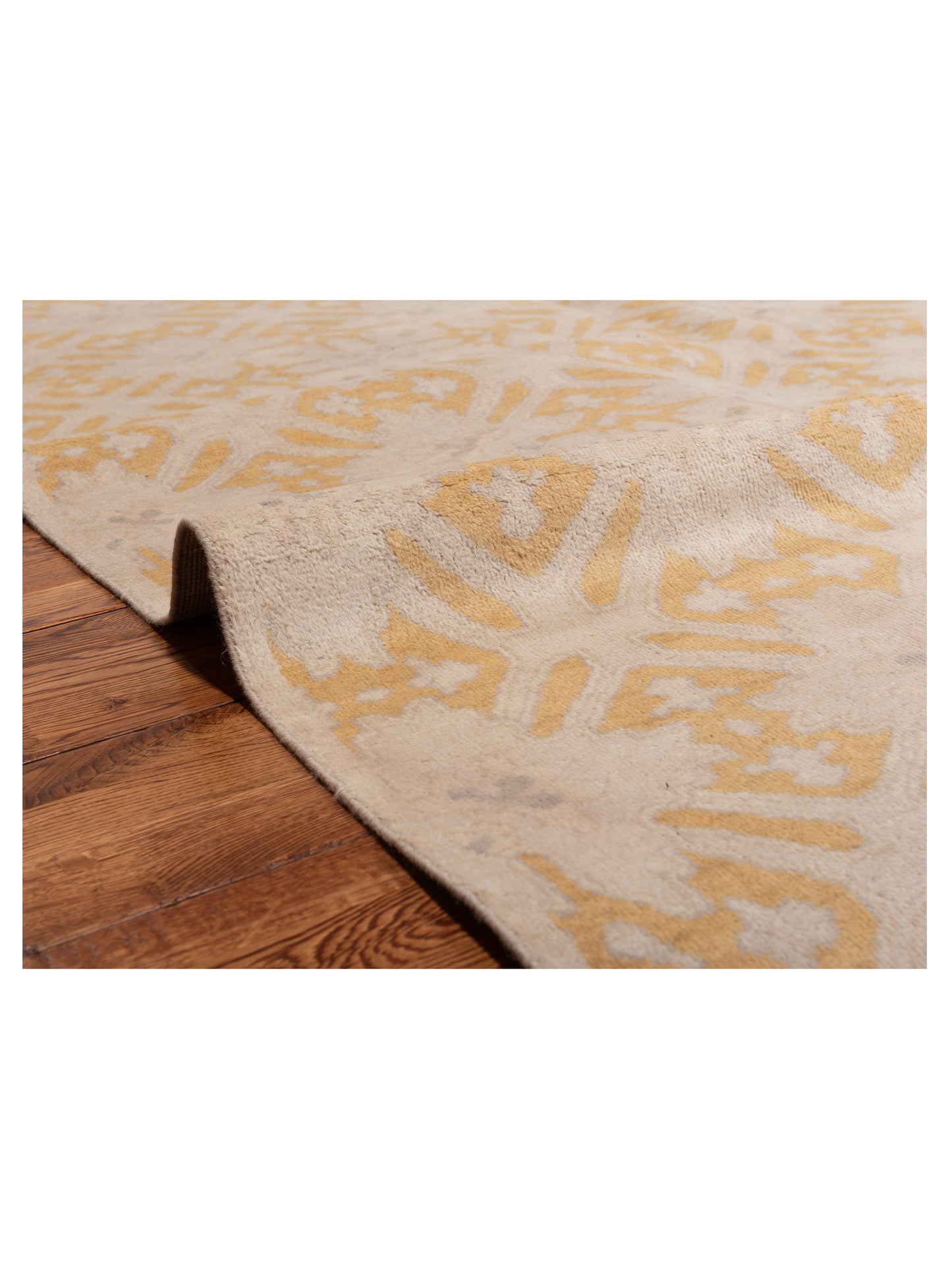 Distona Beige Gold 6x9 Hand Knotted Rug