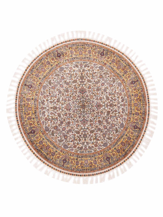 Pasha Pure Silk  Ivory Gold Traditional