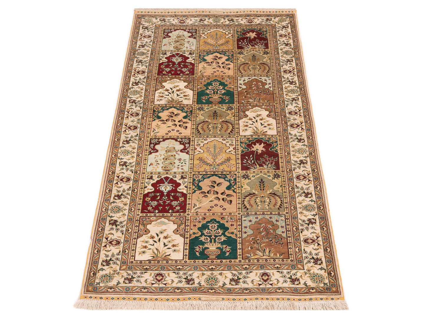 Pure Silk Multi 2.7x6 Hand Knotted Rug
