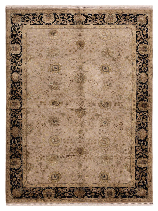 Rajpur Imperial Silk  Beige Black Traditional