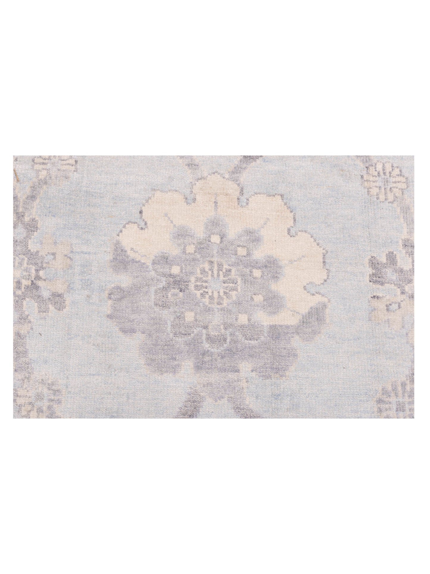 Tenzari Light Blue 8.9x12.2 Hand Knotted Rug