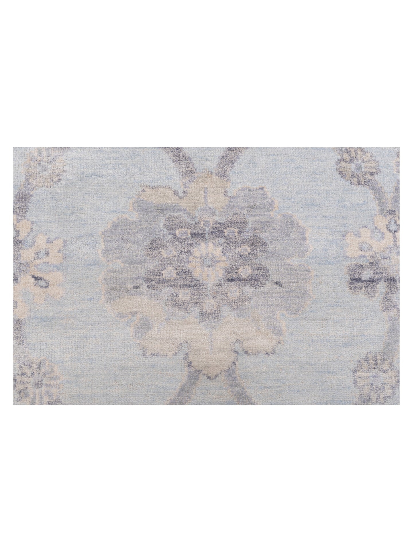 Tenzari Blue 3.11x6.3 Hand Knotted Rug