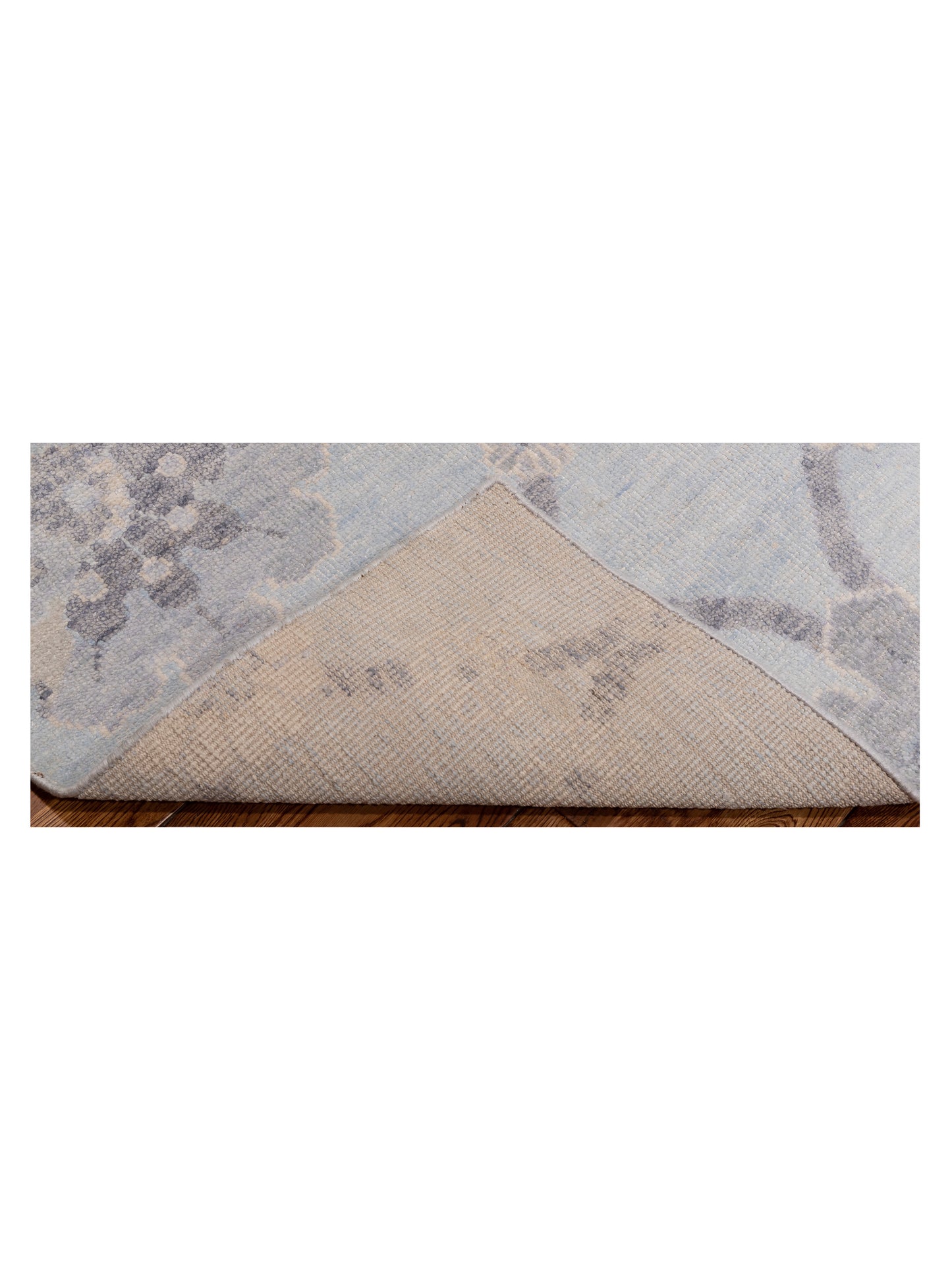 Tenzari Blue 3.11x6.3 Hand Knotted Rug