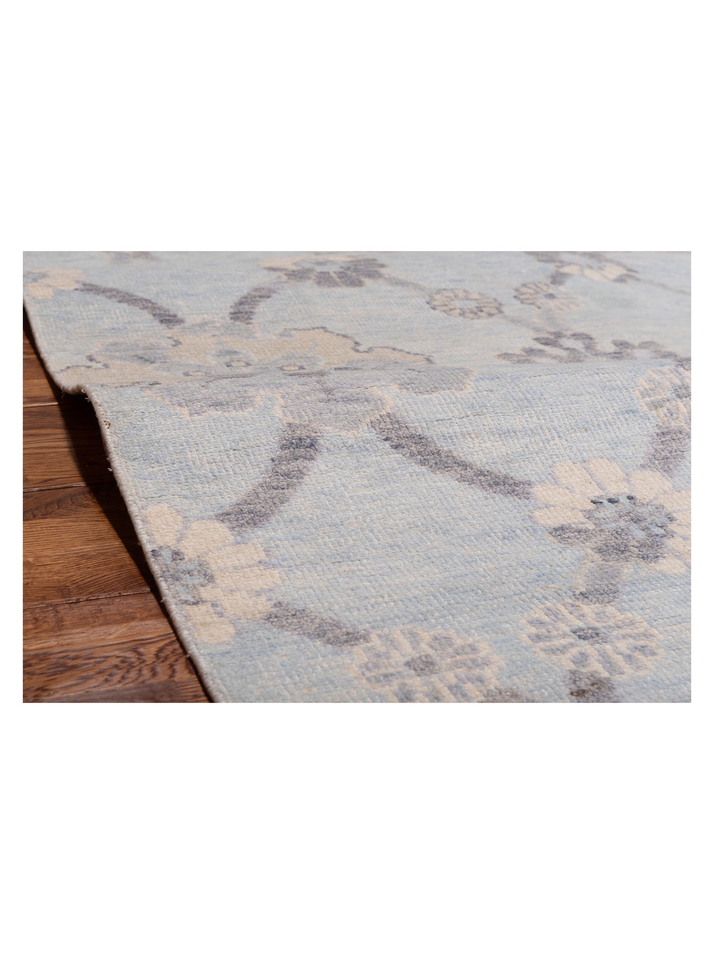 Tenzari Blue 3.11x6.3 Hand Knotted Rug