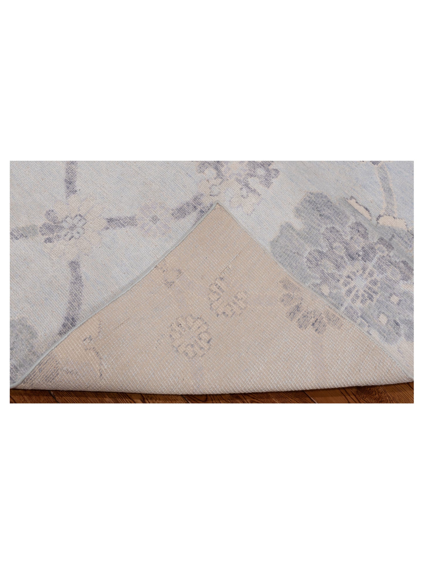 Tenzari Silver 4.2x6.5 Hand Knotted Rug