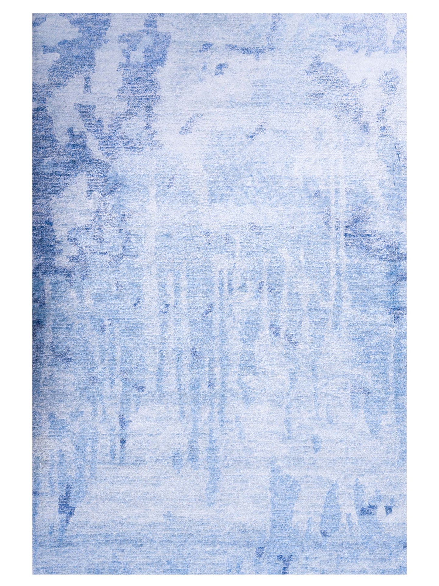 Tenzari Blue 3.11x5.10 Hand Knotted Rug