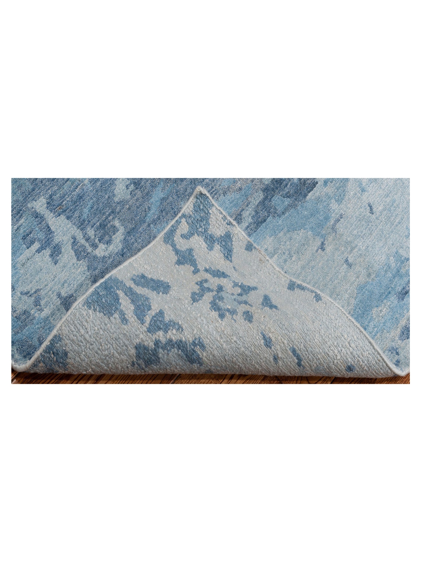 Tenzari Blue 4x5.10 Hand Knotted Rug