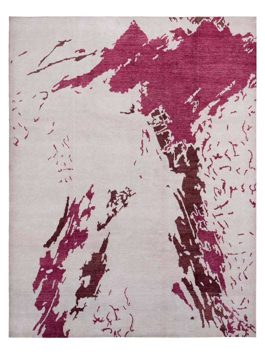 Siena Tibetino  Ivory Red Contemporary