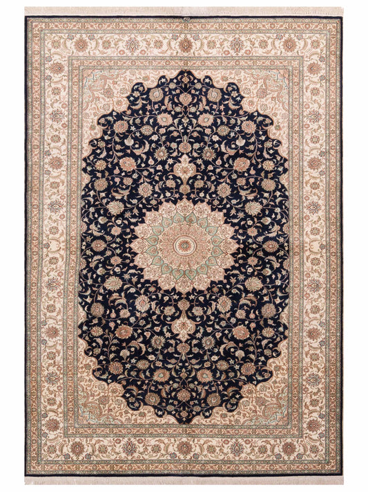 Pasha Pure Silk  Black Ivory Traditional