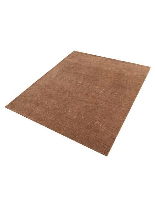 Tibarra Brown 8x9.8 Hand Knotted Rug