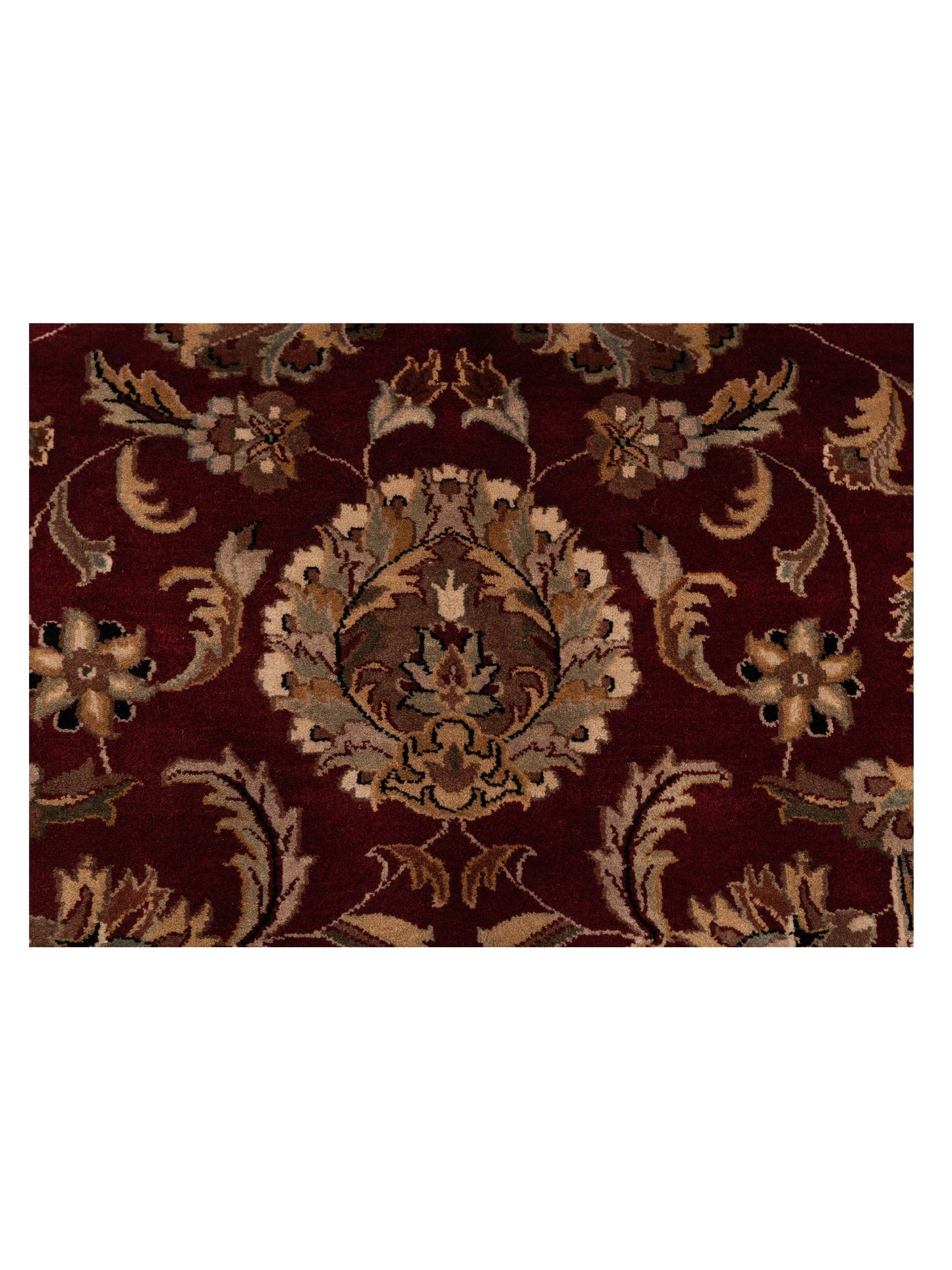 Corvella Burgundy Black 9x11.11 Hand Knotted Rug