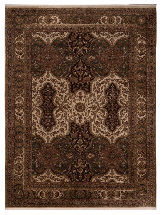 Rajpur Crown  Beige Green Transitional