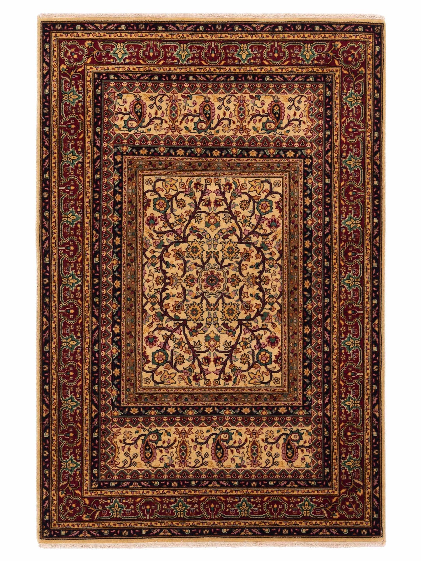Rajpur Sivas  Ivory Red Traditional