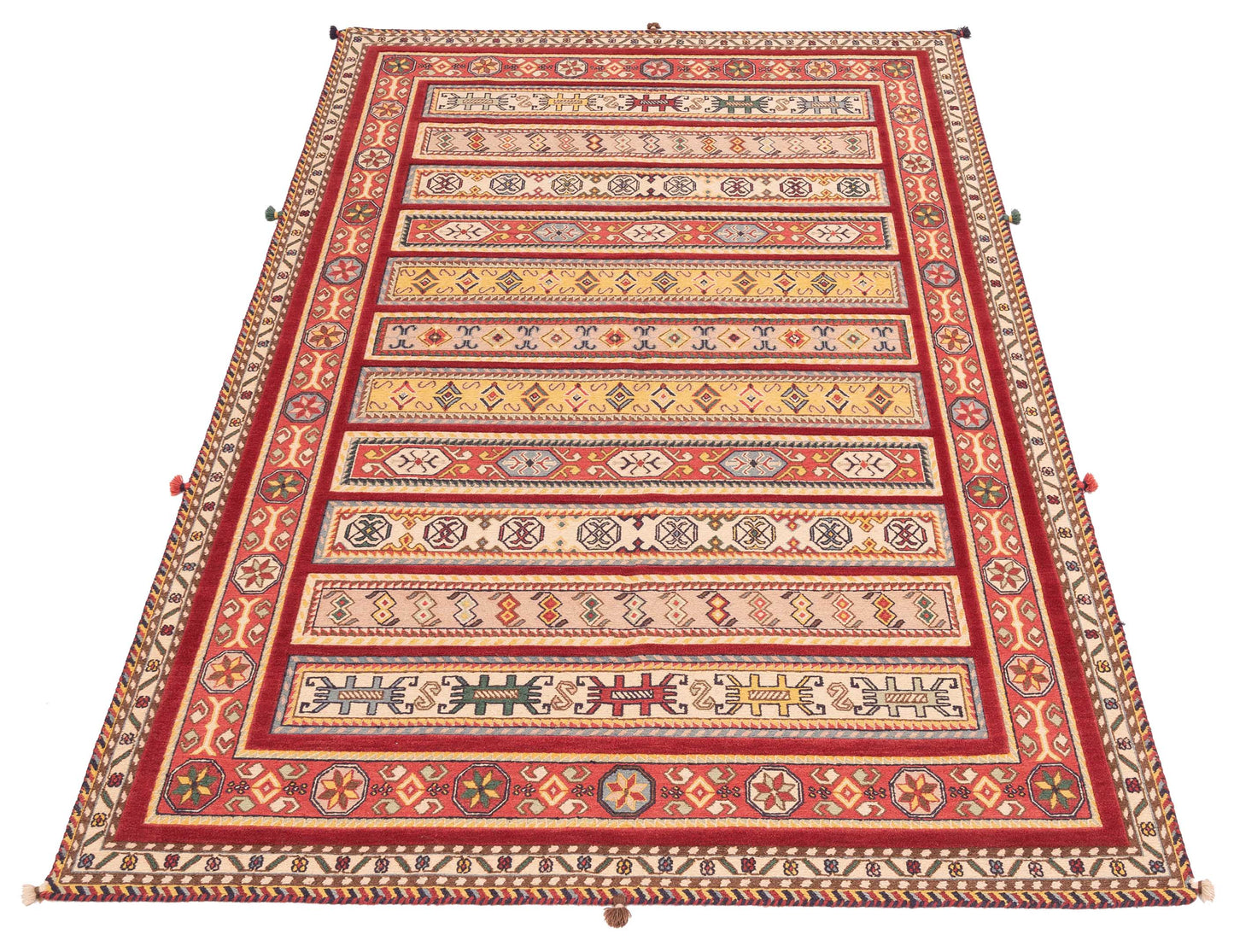 Tribal Soumak Multi 5.7x7.10 Hand Woven Rug