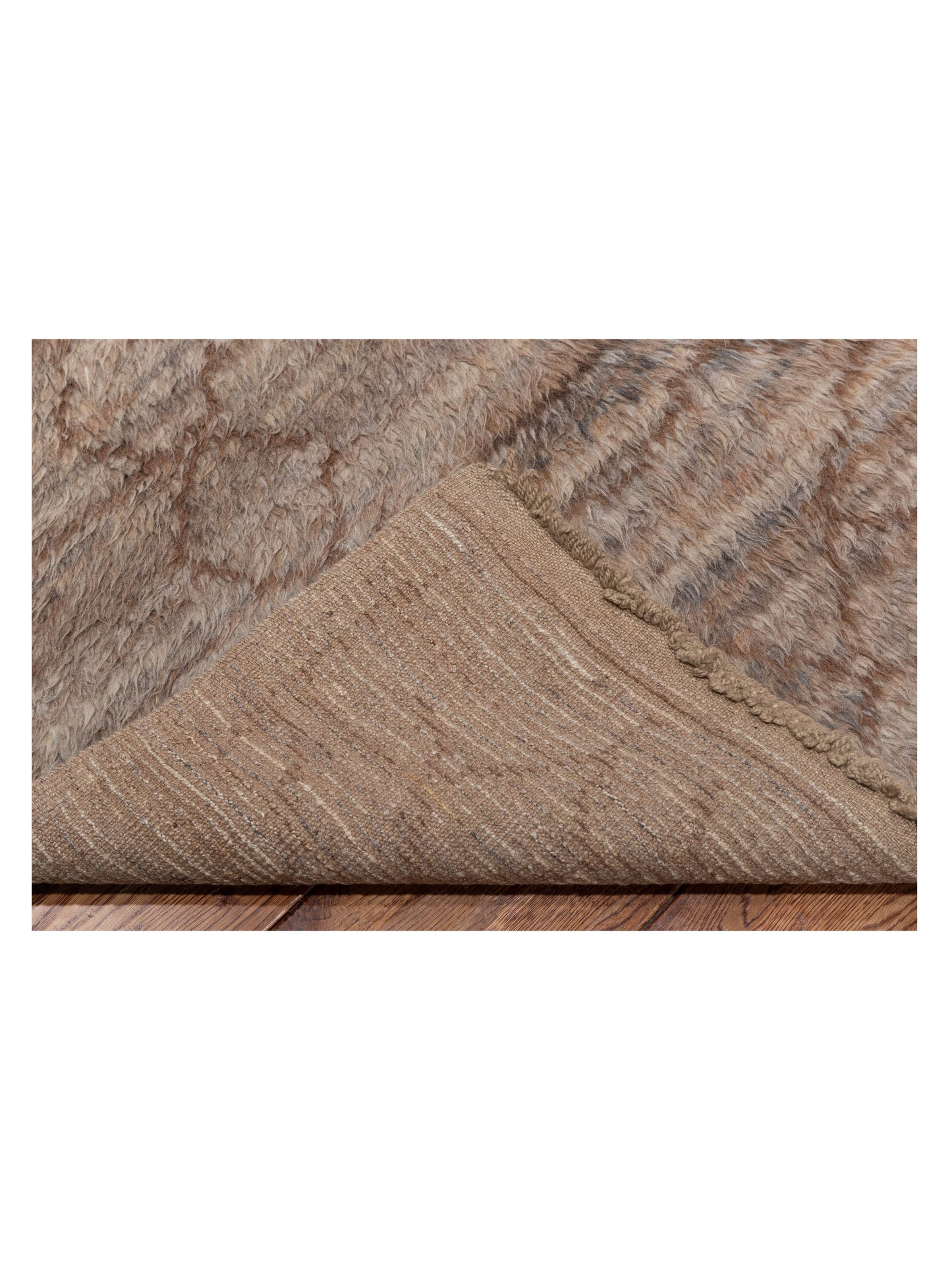 Baskra Natural Brown 8.9x13.3 Hand Knotted Rug