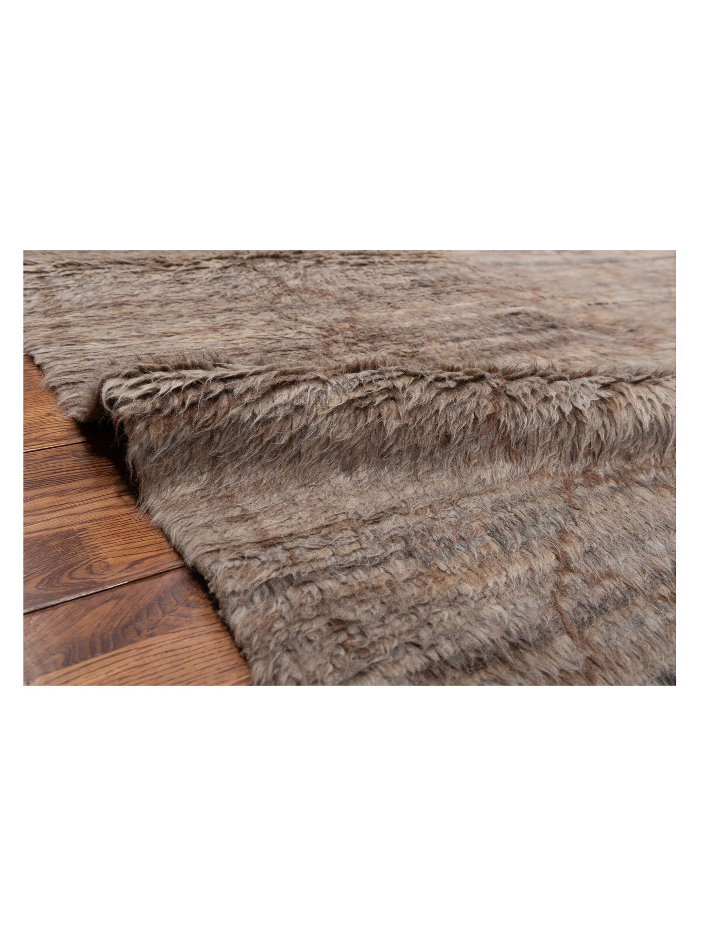 Baskra Natural Brown 8.9x13.3 Hand Knotted Rug