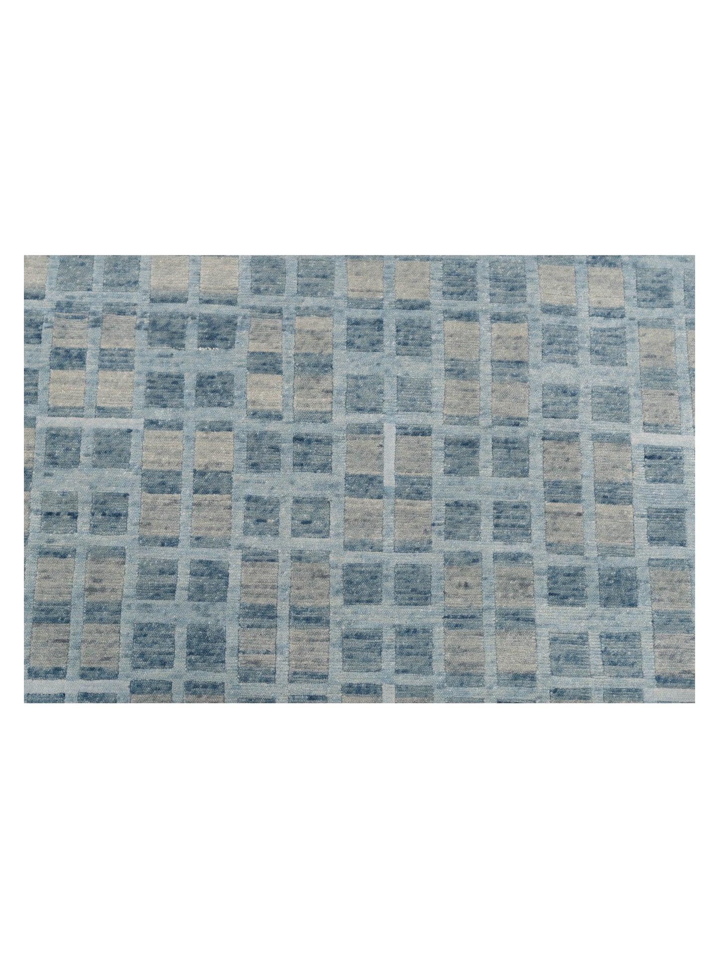 Tenzari Sea Blue Sea Blue 9.2x12.1 Hand Knotted Rug